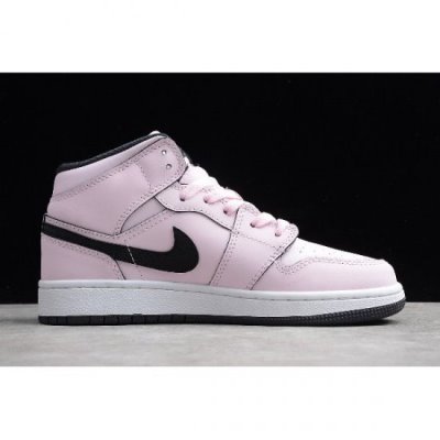 Nike Bayan Air Jordan 1 Mid Gs Pembe Basketbol Ayakkabısı Türkiye - 4UPU6MTL